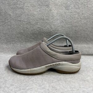Merrell Shoes Womens Size 6 Primo Breeze II Grey Mesh Slip On Comfort Mules 2259